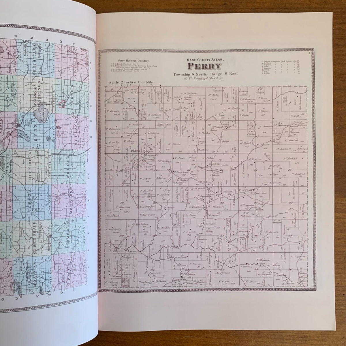 1873 Atlas of Dane County, Wisconsin
