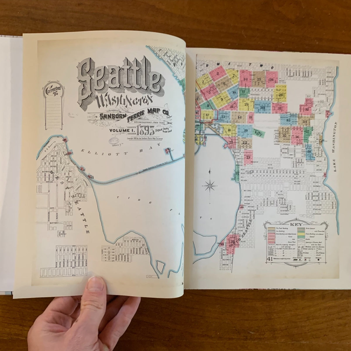 1893 Seattle, Washington Sanborn Fire Insurance Maps and Atlas, Volume One