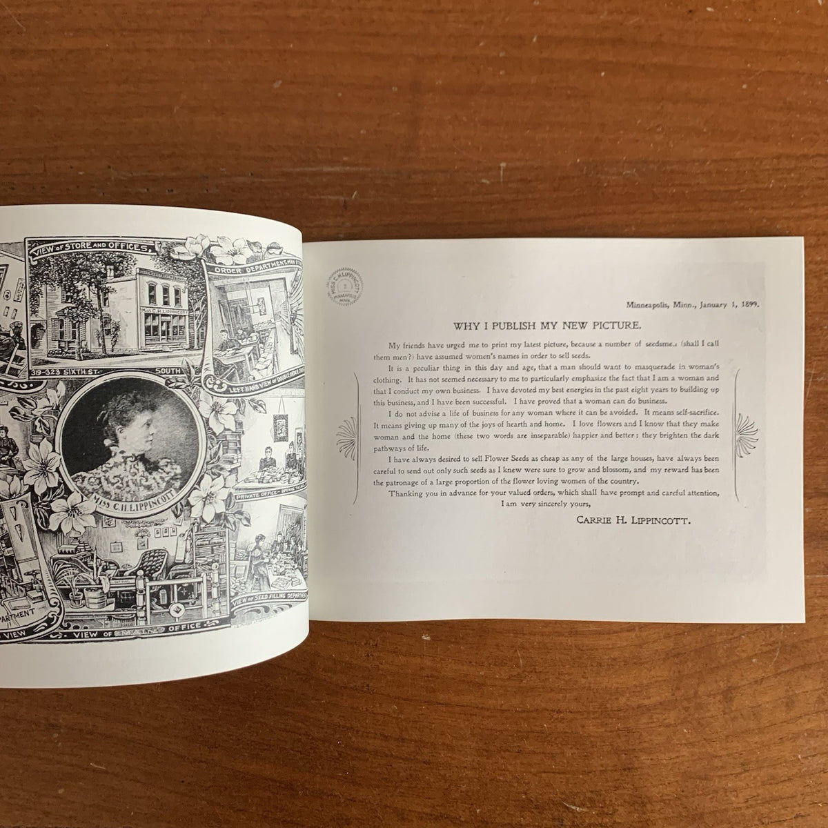 1899 Flower Seeds Miss C.H. Lippincott's Illustrated Seed Catalog