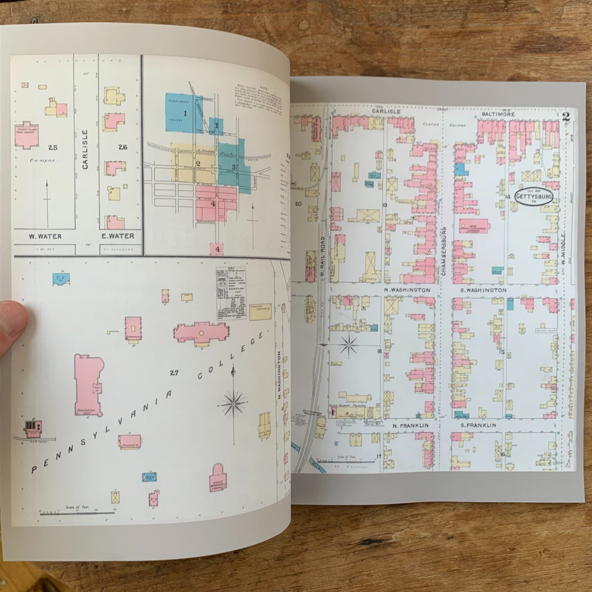 Gettysburg: The Town After the Battle Fire Insurance Atlas Maps