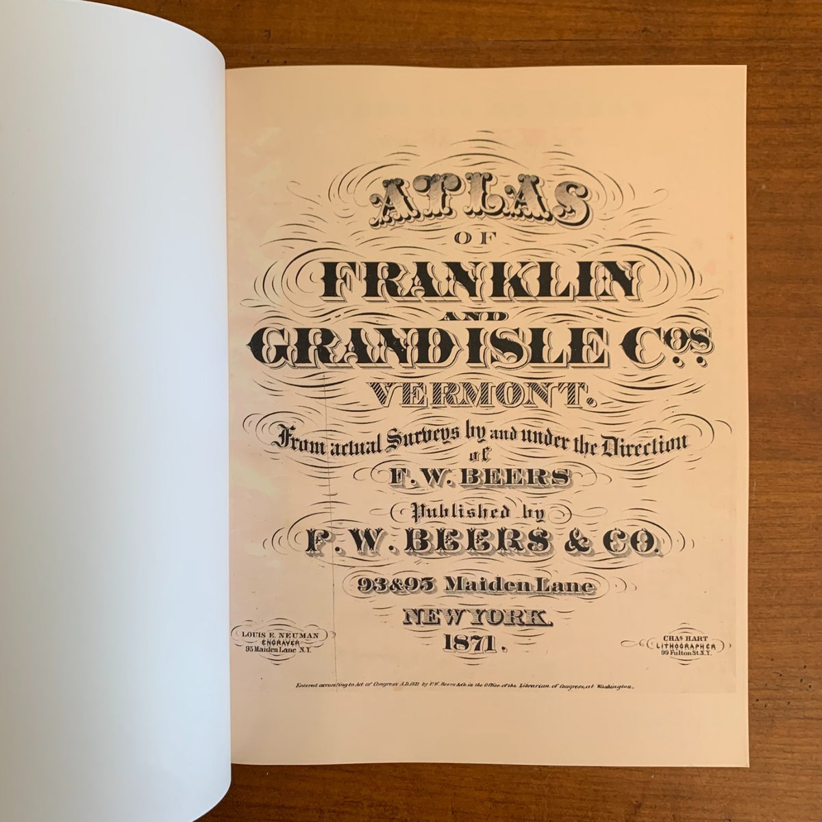 1871 Atlas of Franklin and Grand Isle Counties, Vermont
