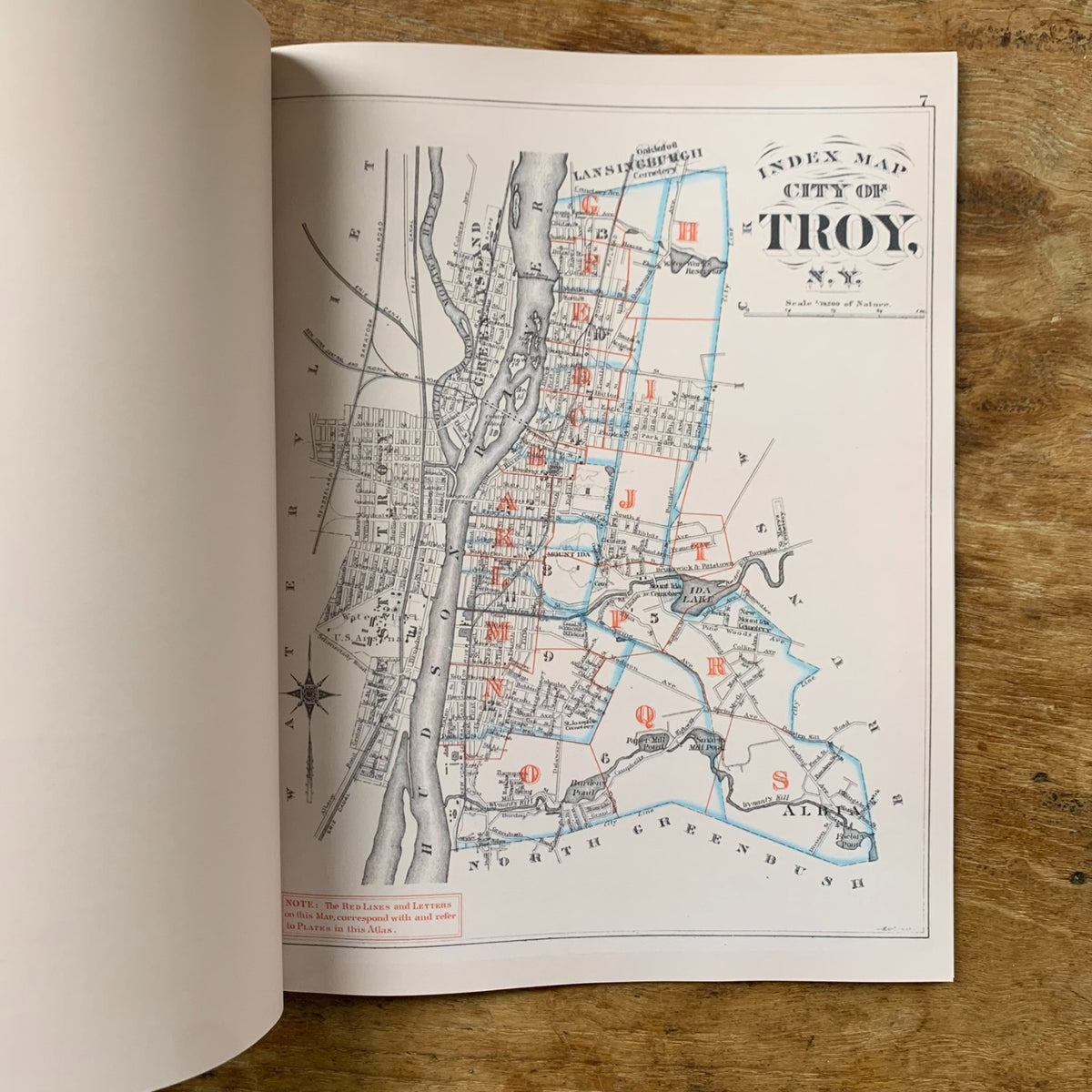 1881 City Atlas of Troy, New York