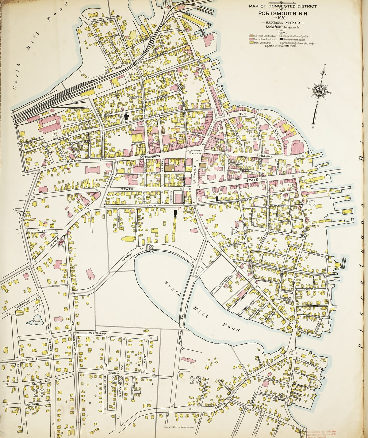 1920 Fire Insurance Maps and Atlas of Portsmouth, New Hampshire