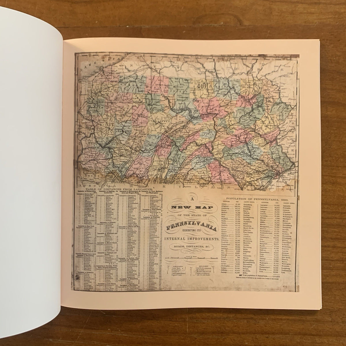 1864 Bridgens' Atlas of Lancaster Pennsylvania