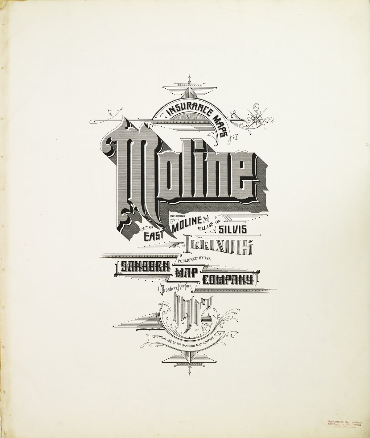 1912 Fire Insurance Maps and Atlas of Moline, Illinois