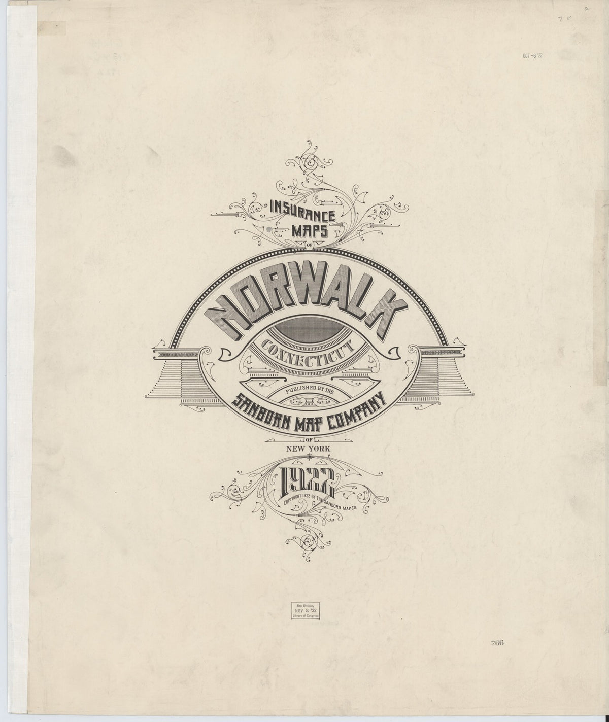 1922 Fire Insurance Maps and Atlas of Norwalk, Connecticut