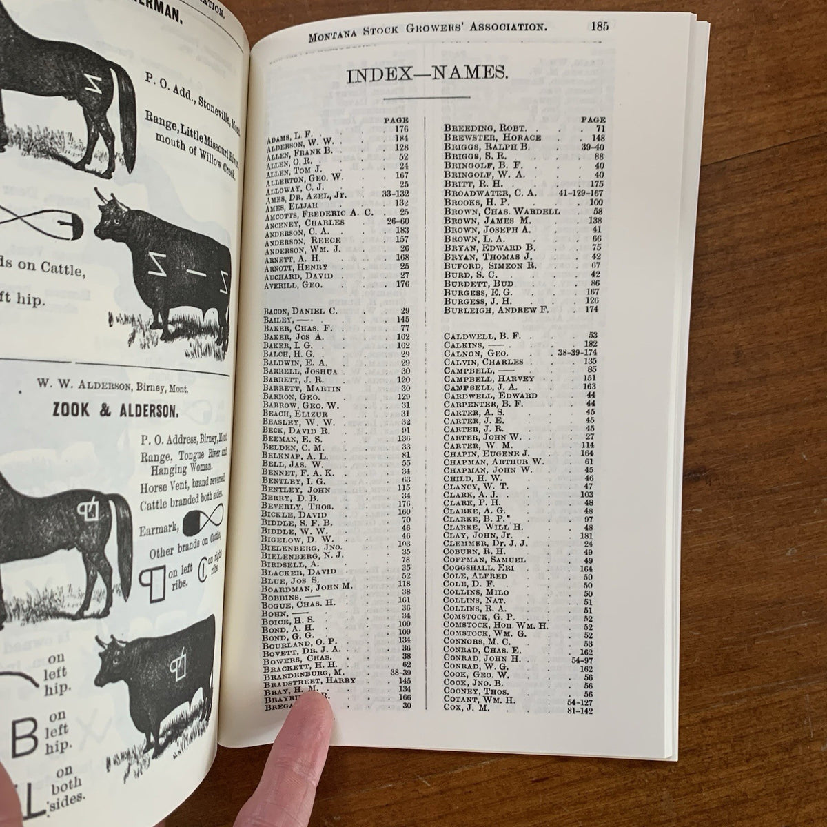 1886 Brand Book of the Montana Stock Growers' Association