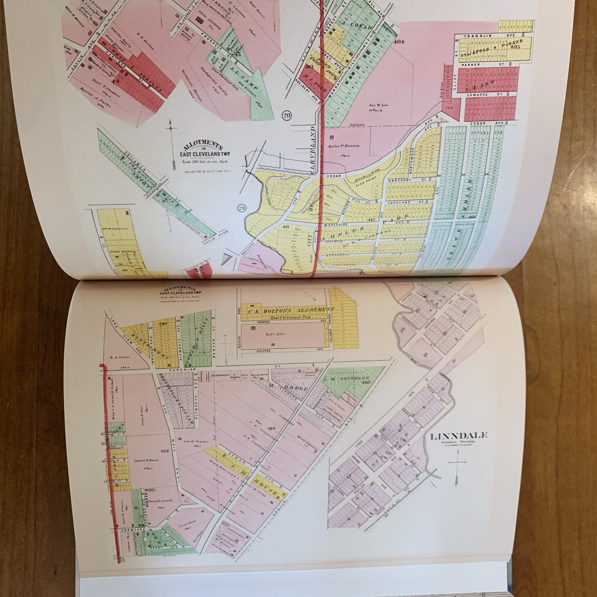 1892 Atlas of Cuyahoga County and the City of Cleveland Ohio