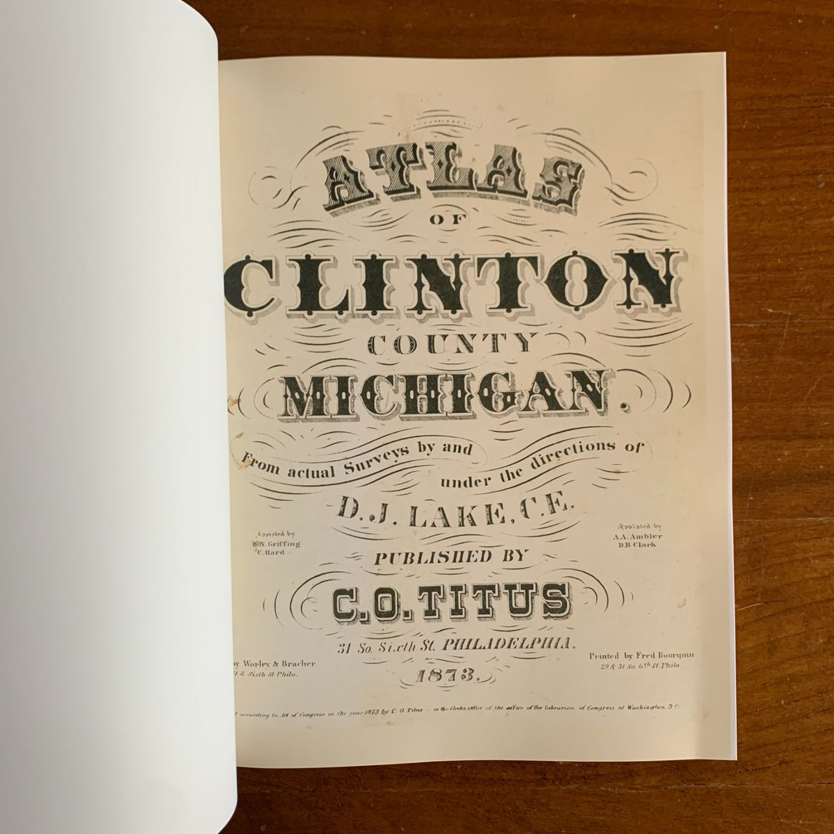 1873 Atlas of Clinton County, Michigan
