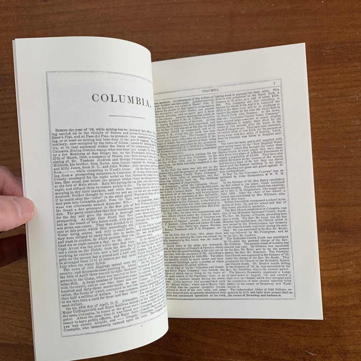 1856 Miners & Business Men’s Directory for Tuolumne California