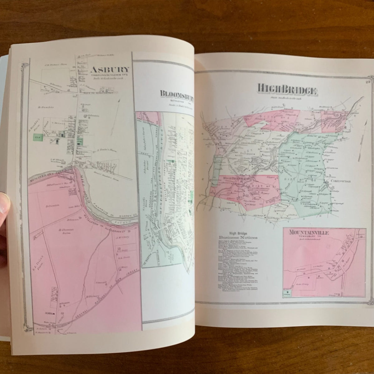 1873 Atlas of Hunterdon County, New Jersey