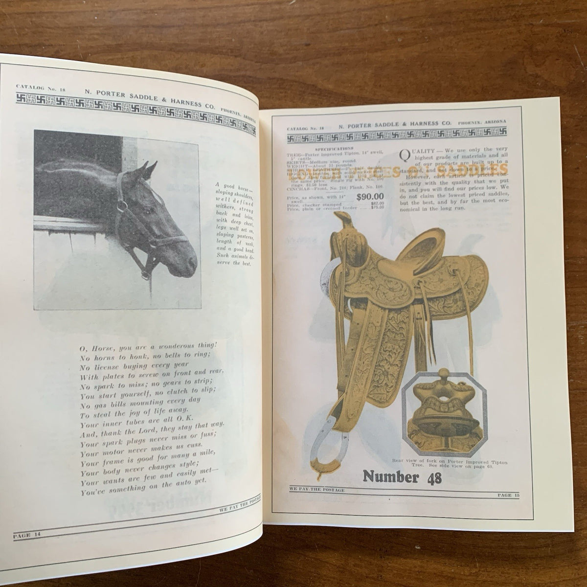 1930 N. Porter Saddle and Harness Company Catalog No. 18