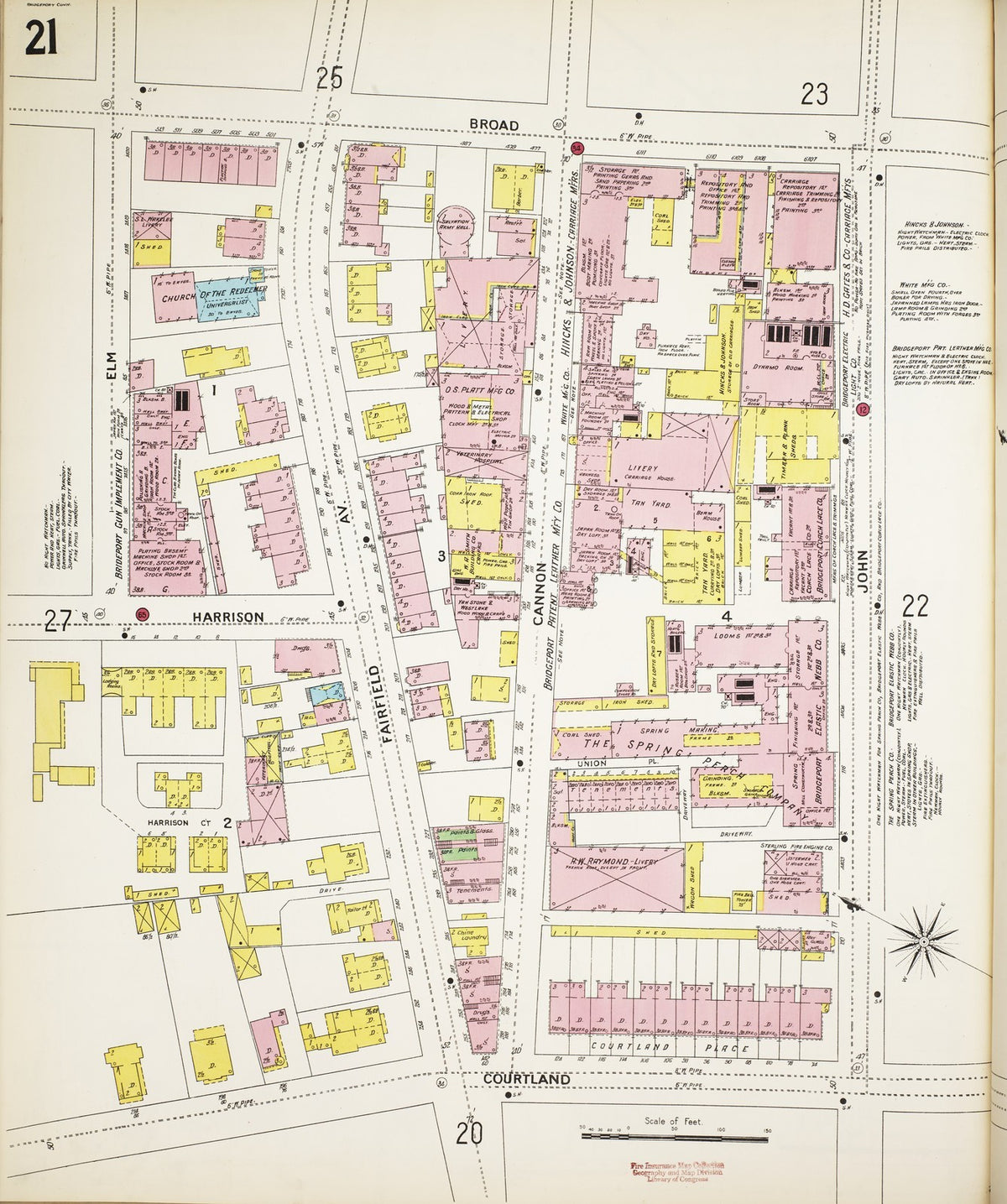 1898 Fire Insurance Maps and Atlas of Bridgeport, Connecticut