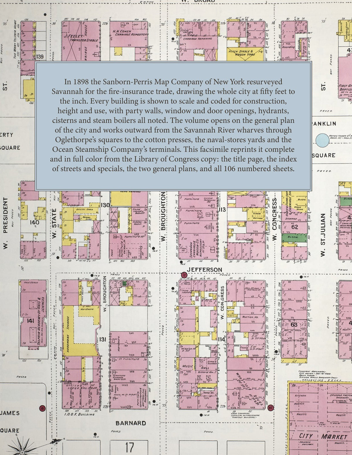 1898 Fire Insurance Maps and Atlas of Savannah, Georgia
