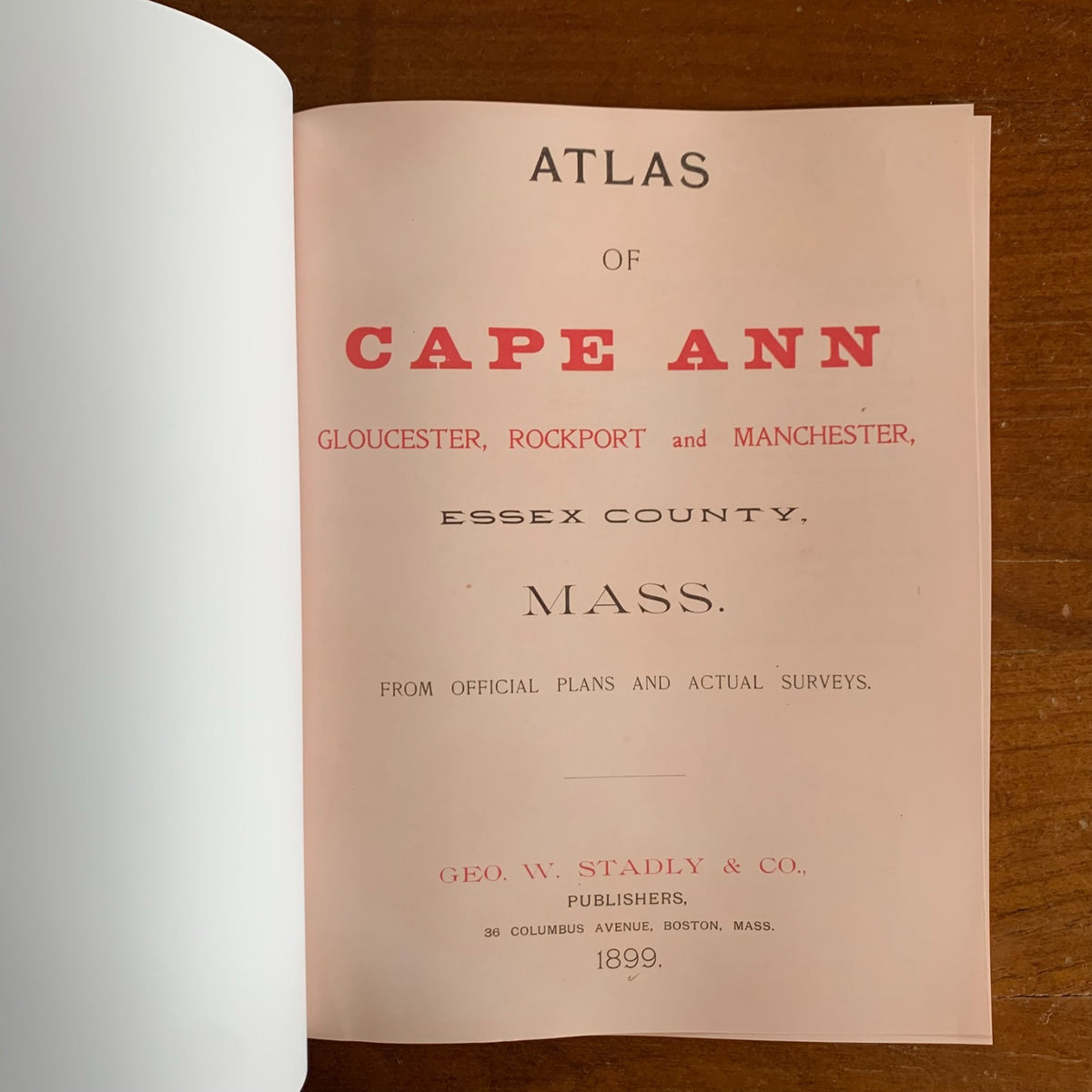 1899 Atlas of Cape Ann Massachusetts (Gloucester)