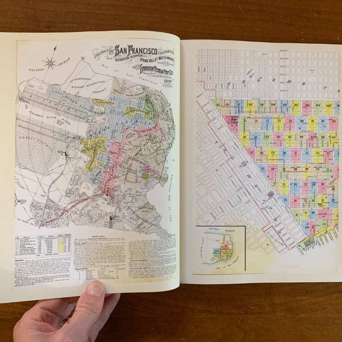 1899 San Francisco, California Sanborn Fire Insurance Maps and Atlas