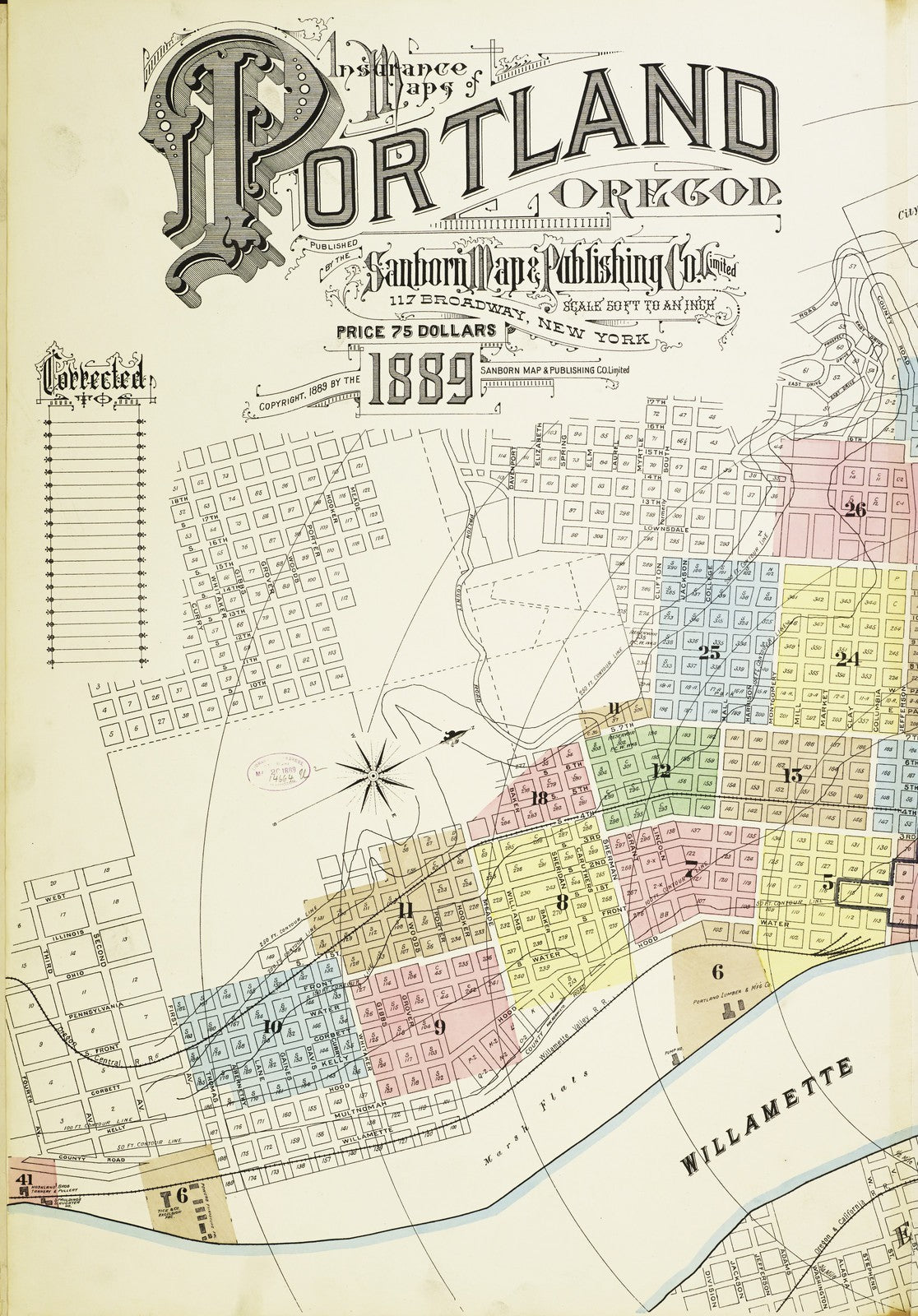 1889 Fire Insurance Maps and Atlas of Portland, Oregon, Volume 1
