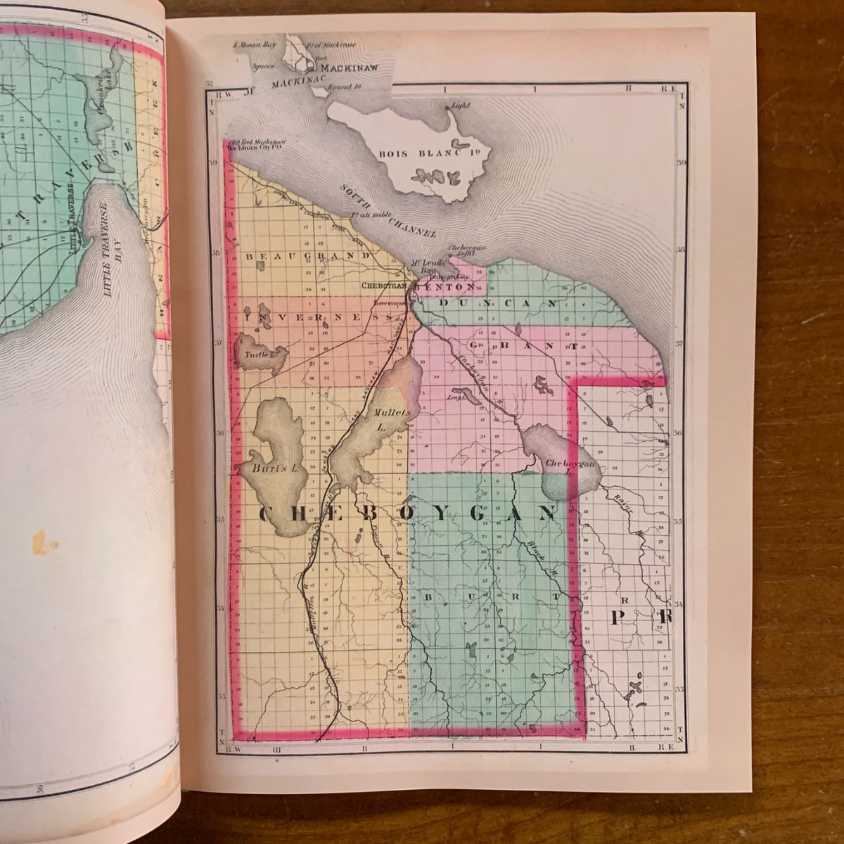 1873 Atlas of the State of Michigan