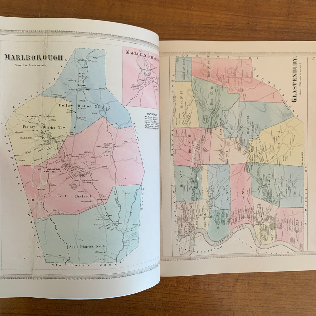 1869 Atlas of Hartford and Tolland Counties, Connecticut