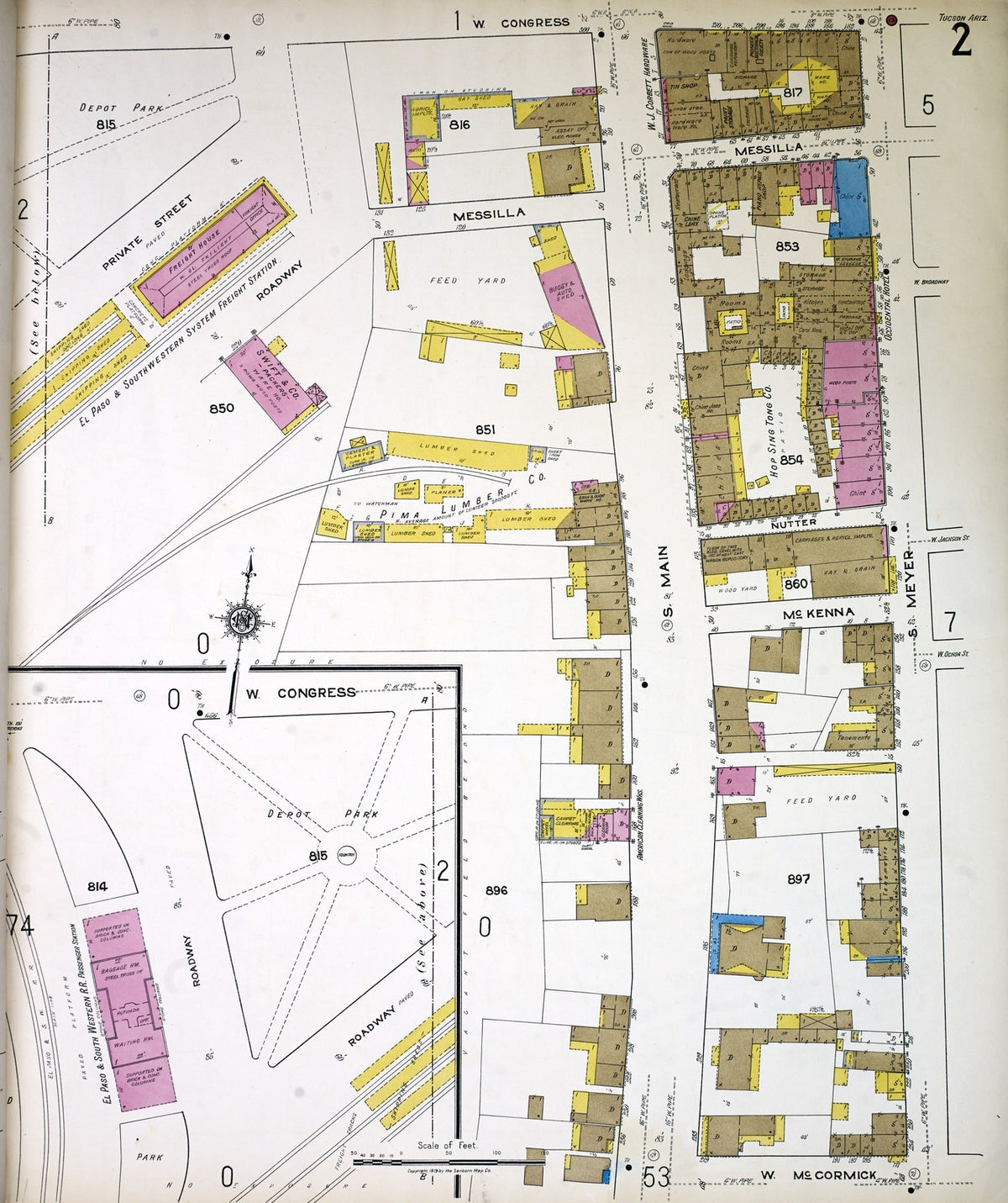 1919 Fire Insurance Maps and Atlas of Tucson, Arizona