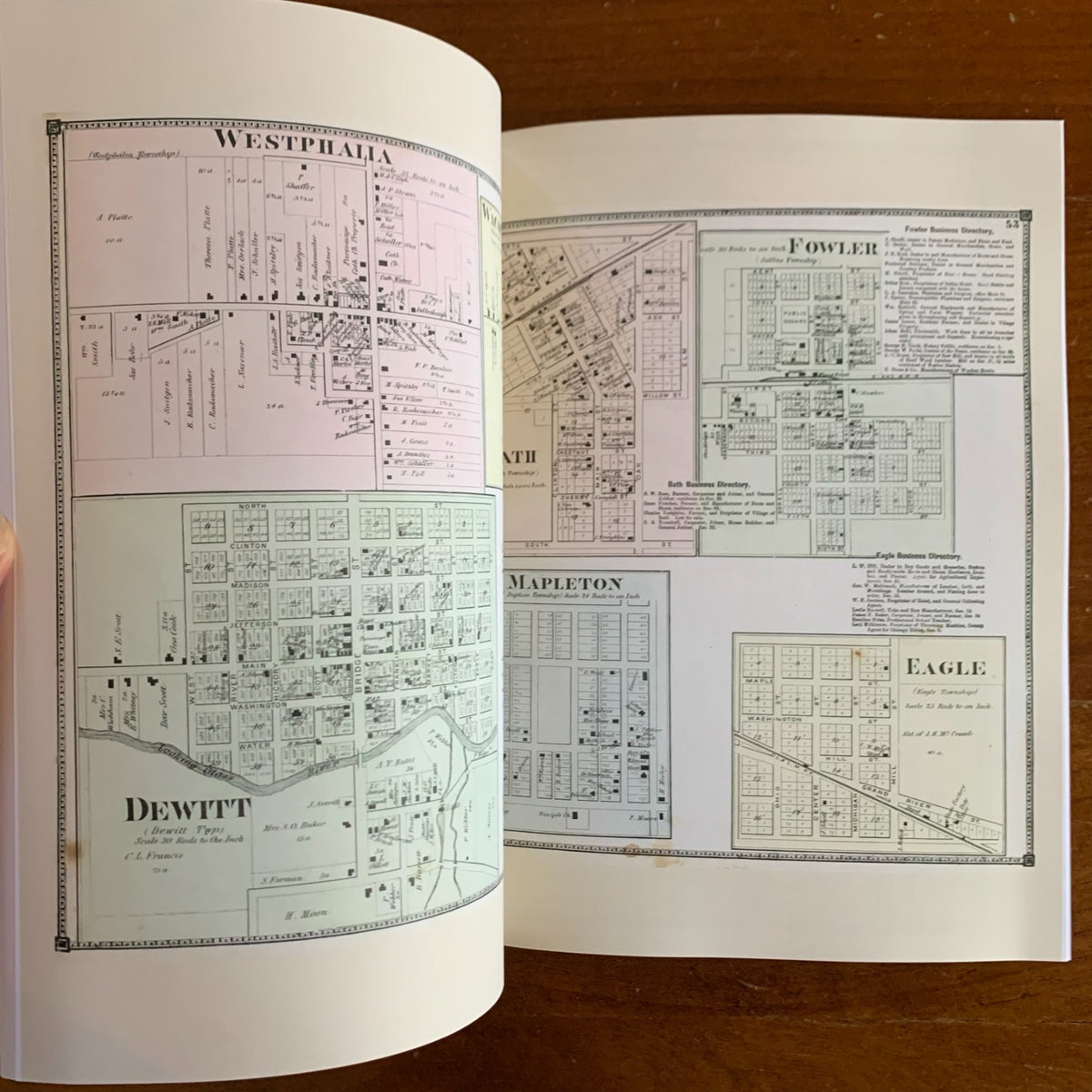 1873 Atlas of Clinton County, Michigan