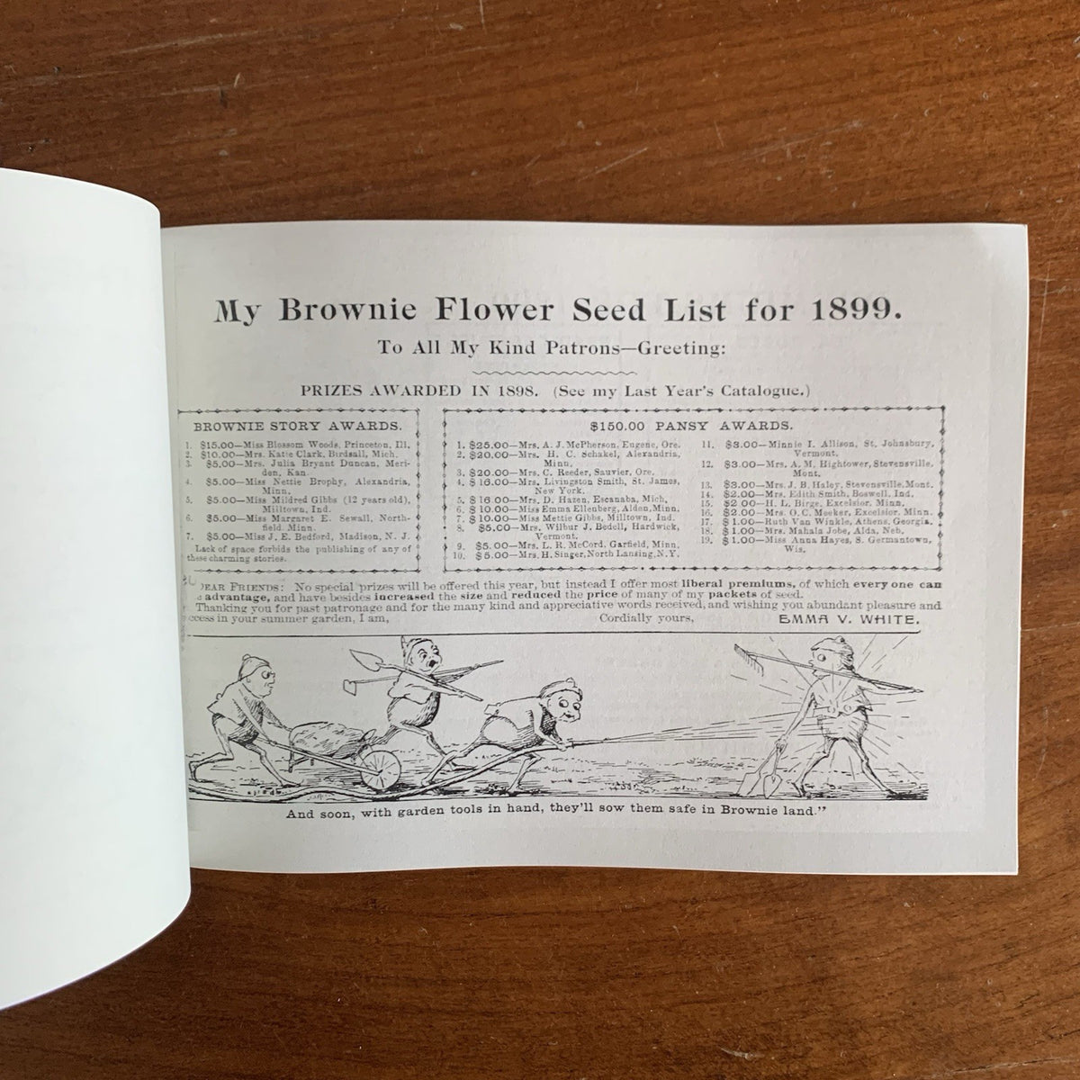 1899 Emma V. White's Choice Flower Seeds: Illustrated Catalog