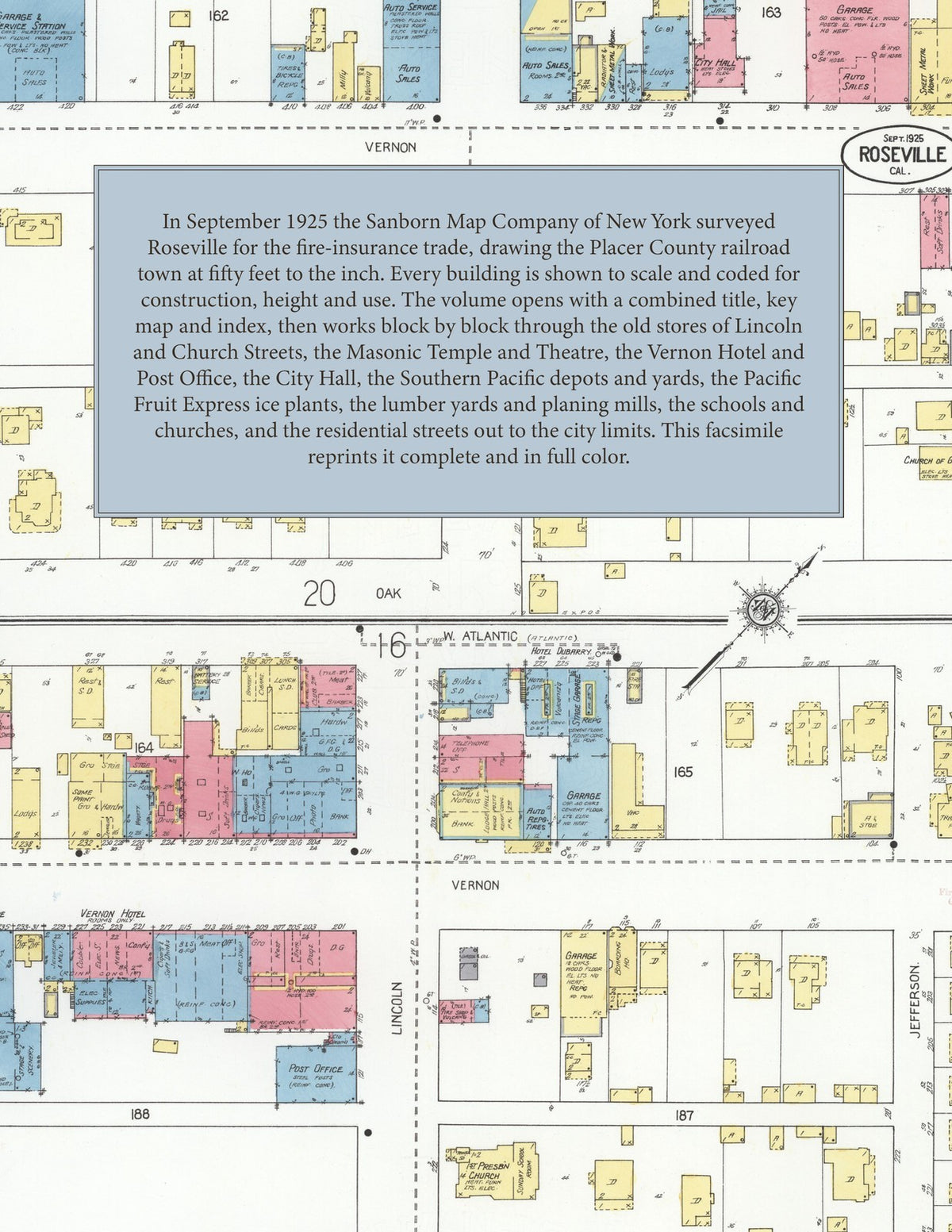 1925 Fire Insurance Maps and Atlas of Roseville, California