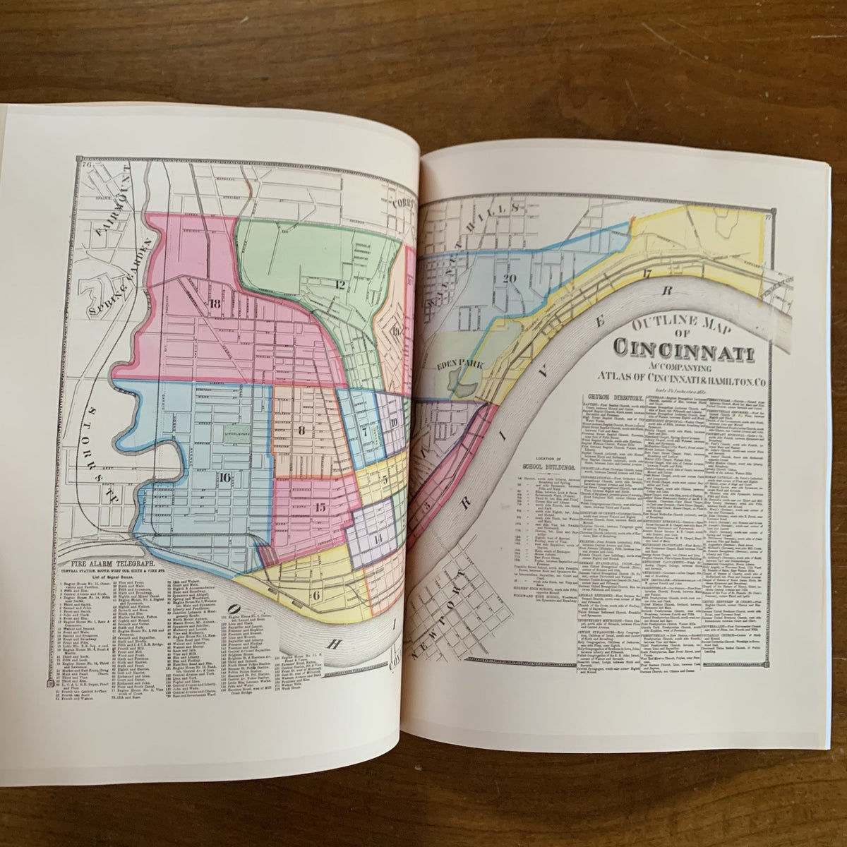 1869 Atlas of Hamilton County, Ohio (Cincinnati)
