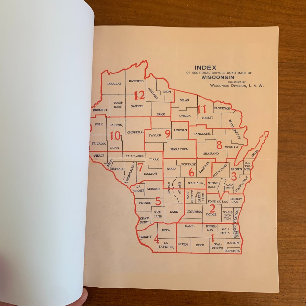 1897 Bicycle Road Maps and Atlas of Wisconsin