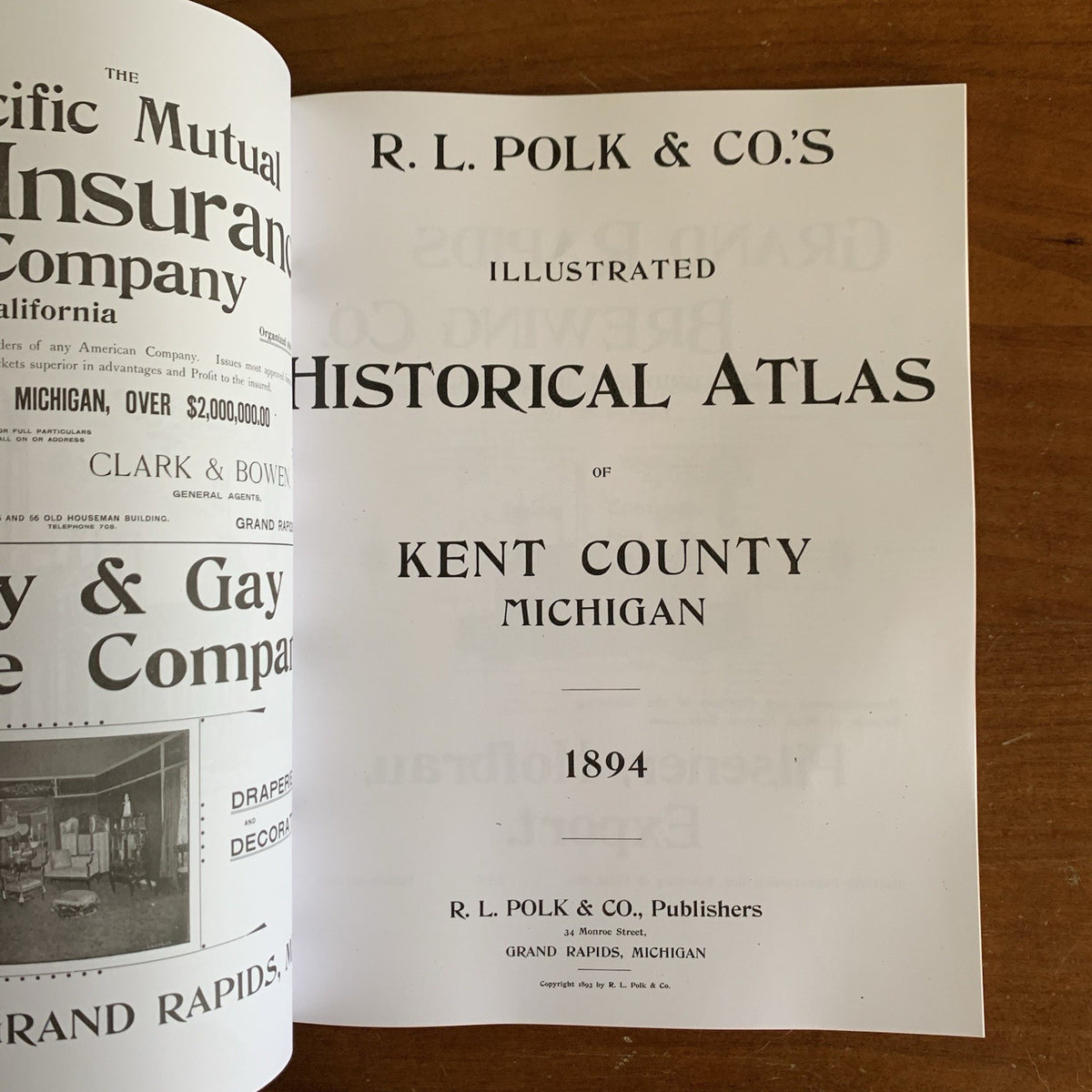 1894 Illustrated Historical Atlas of Kent County, Michigan