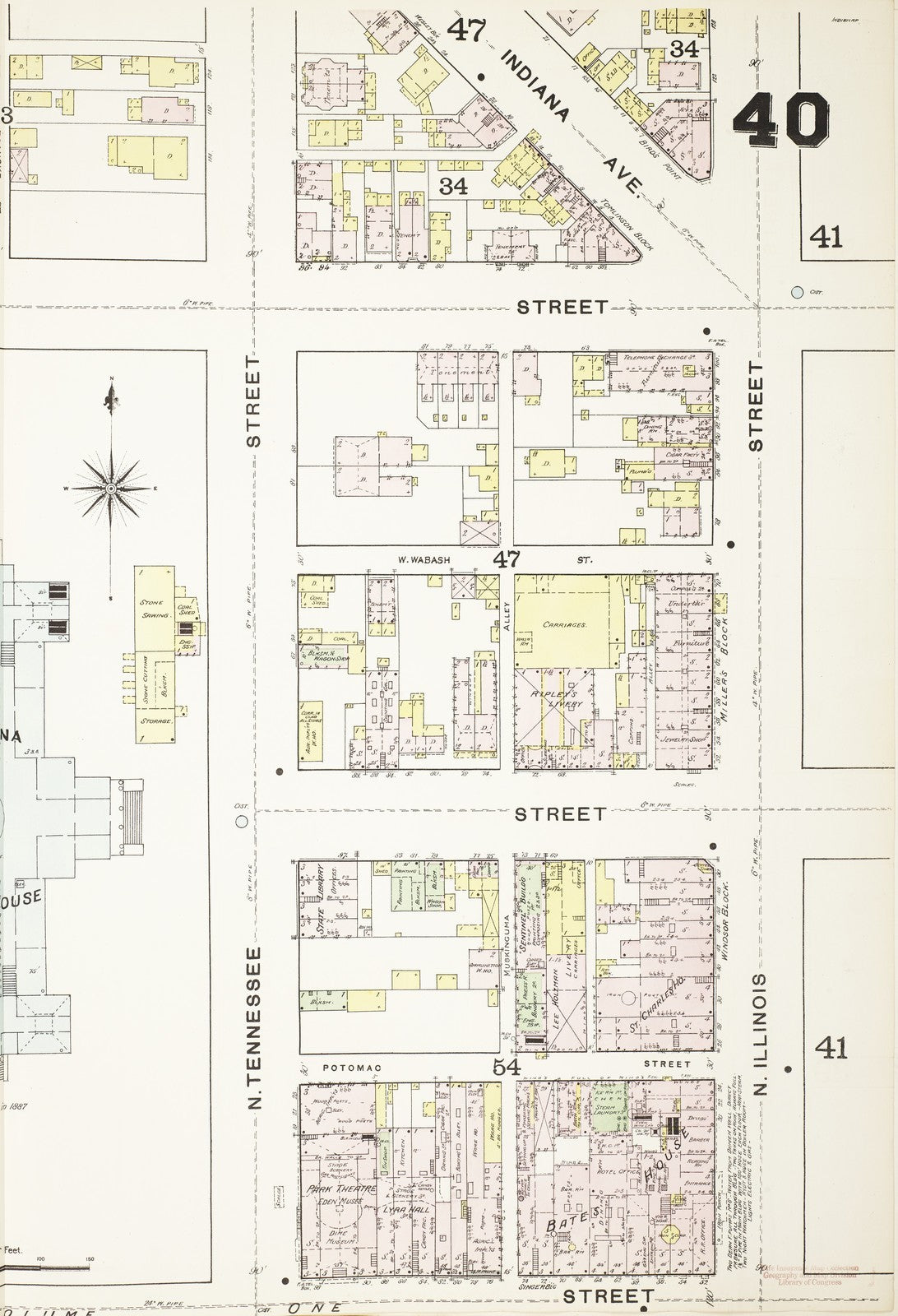 1887 Fire Insurance Maps and Atlas of Indianapolis, Indiana, Volume 2