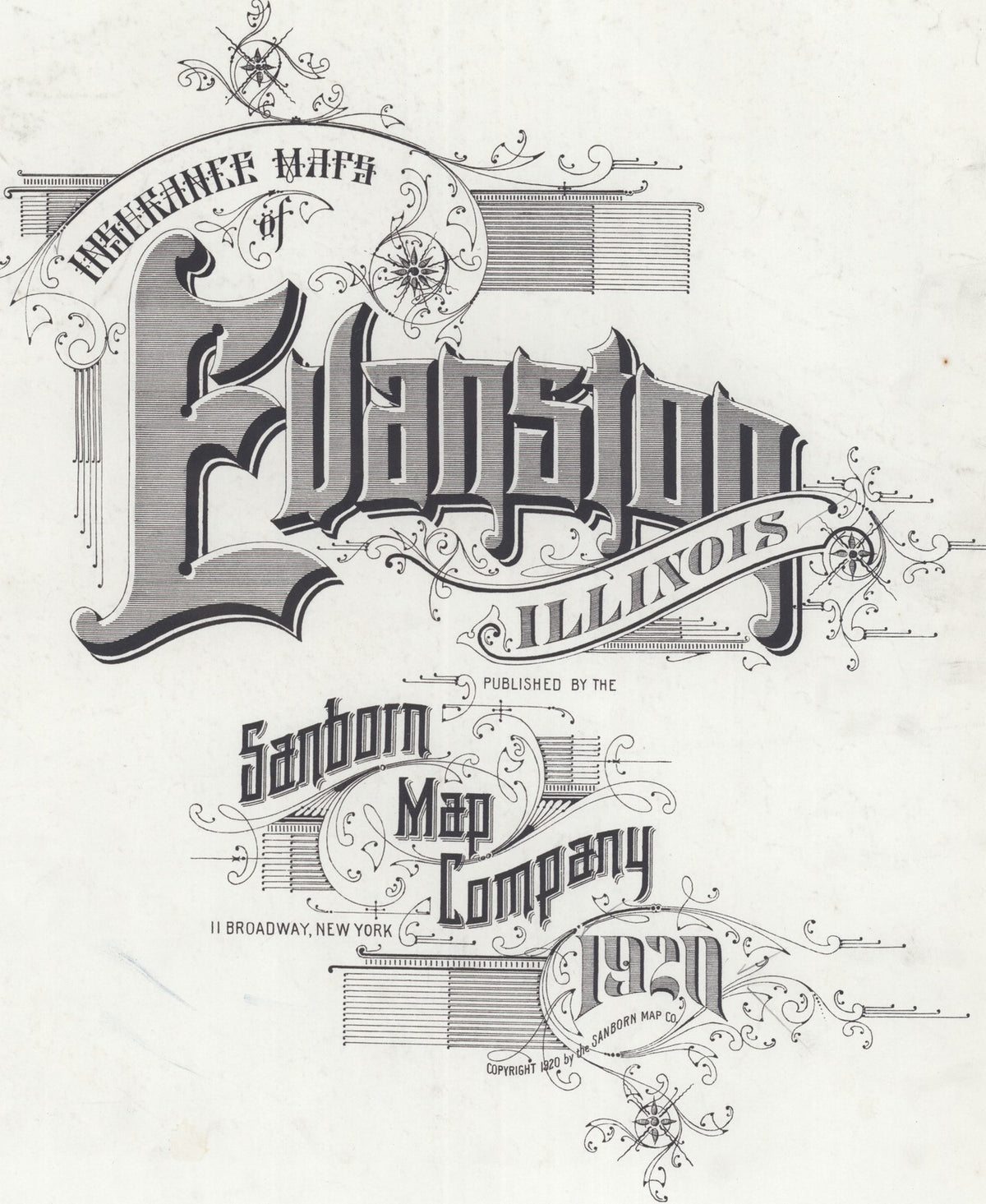 1920 Fire Insurance Maps and Atlas of Evanston, Illinois