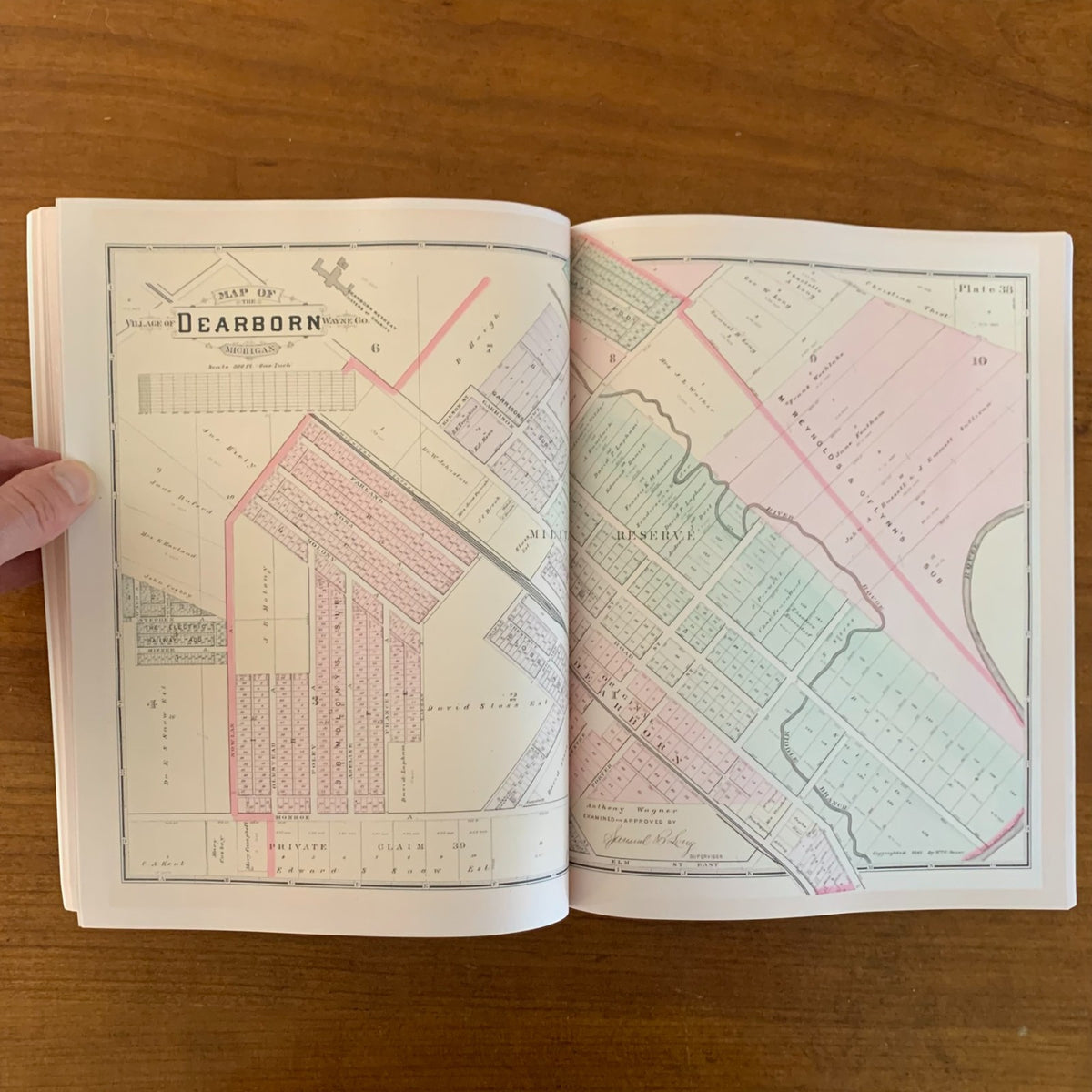1893 Detailed Official Atlas of Wayne County, Michigan