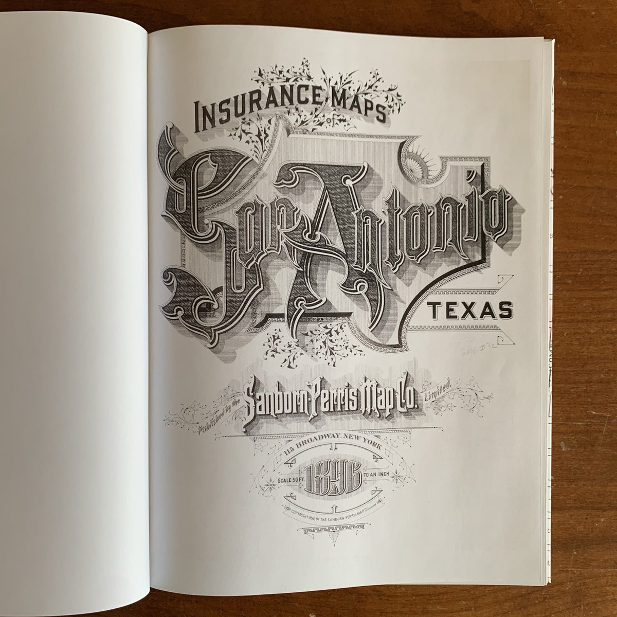 1896 San Antonio, Texas Sanborn Fire Insurance Maps and Atlas