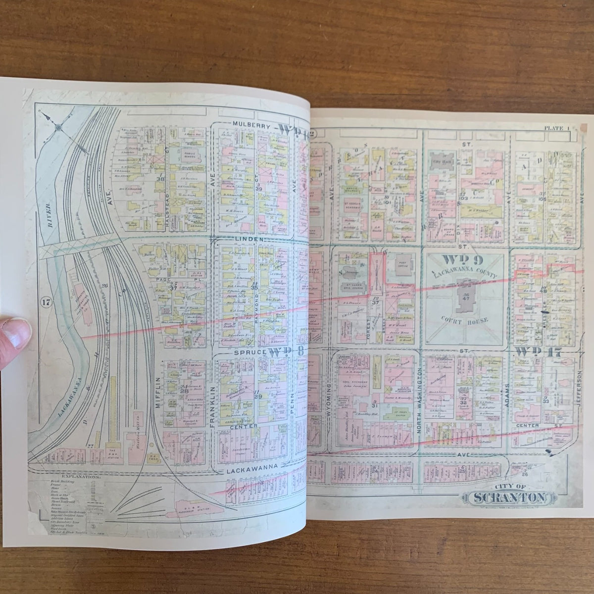 1898 Atlas of Surveys of the City of Scranton and Dunmore, Pennsylvania