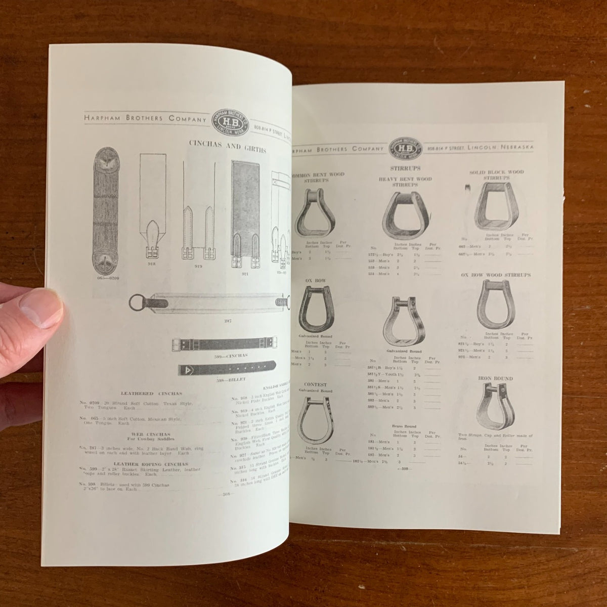 Harpham Brothers Company Catalog No. 36 Saddlery Accessories