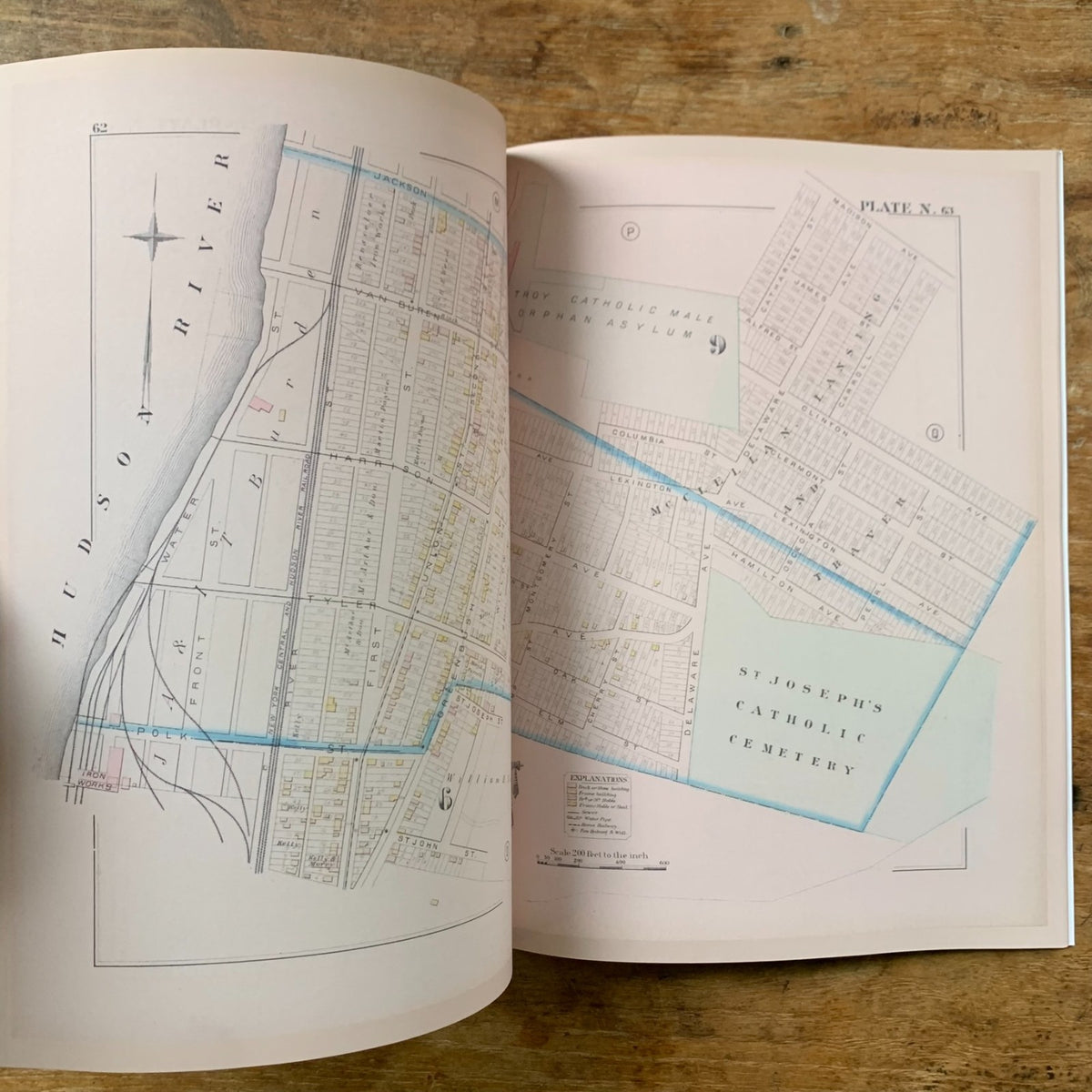 1881 City Atlas of Troy, New York