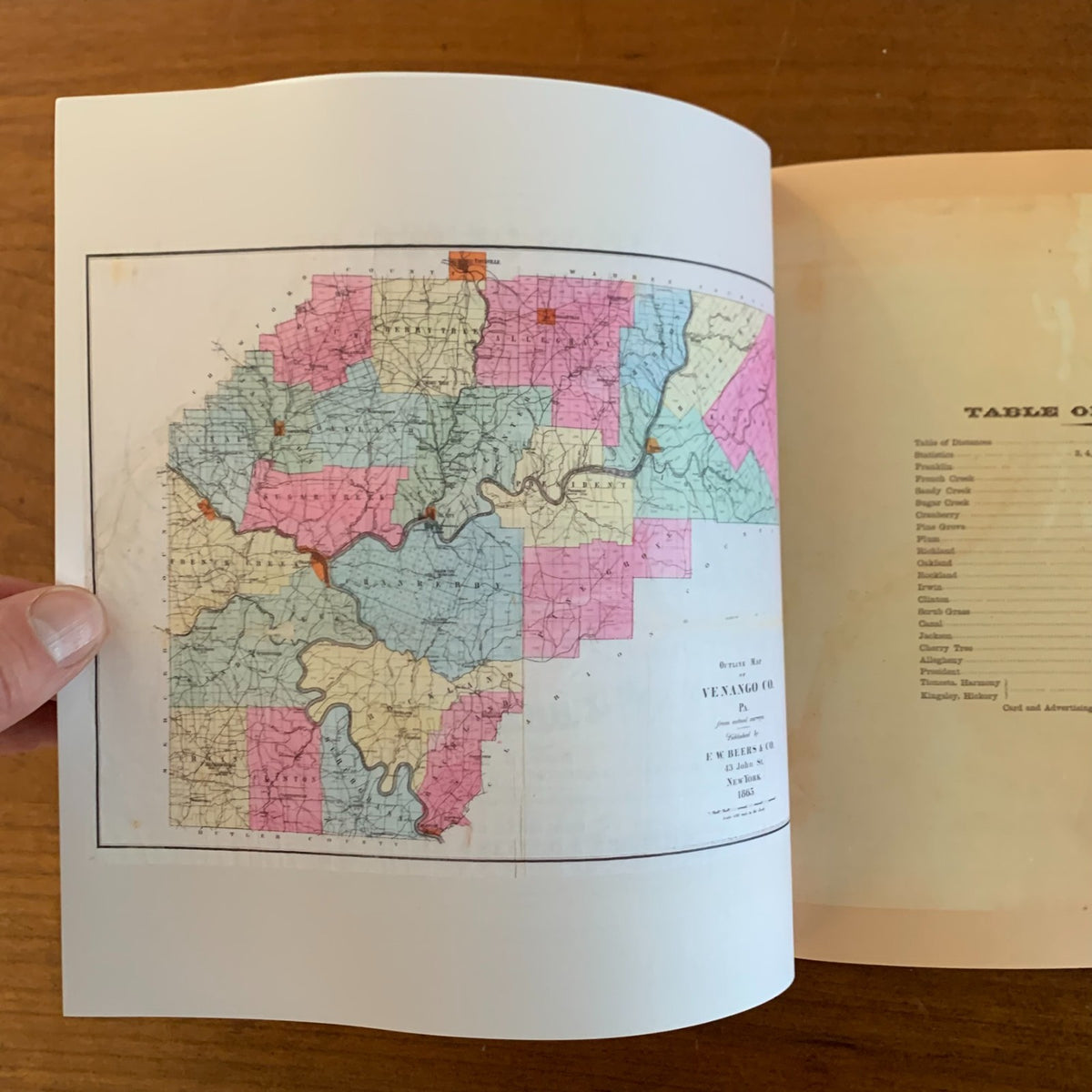 1865 Atlas of the Oil Regions of Pennsylvania