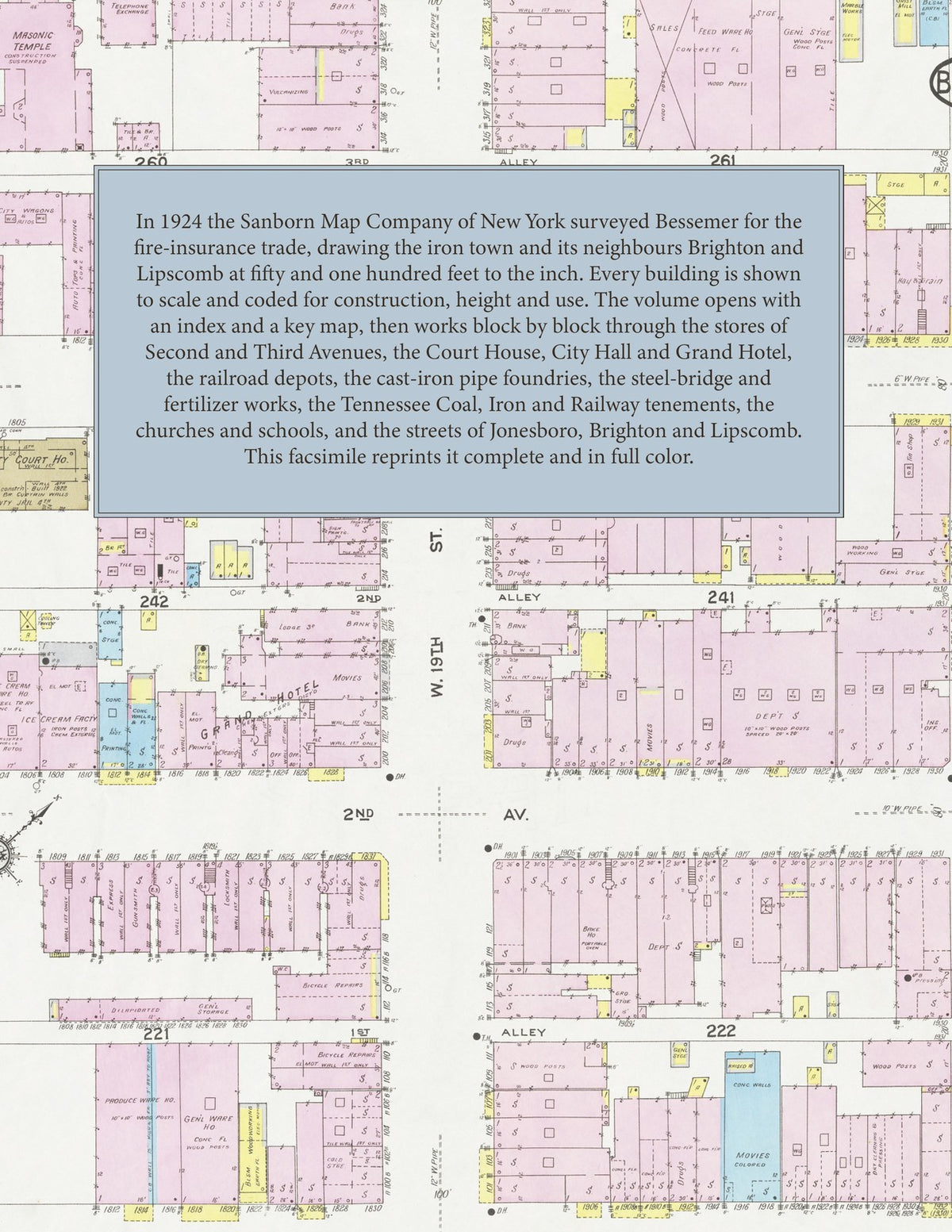 1924 Fire Insurance Maps and Atlas of Bessemer, Alabama