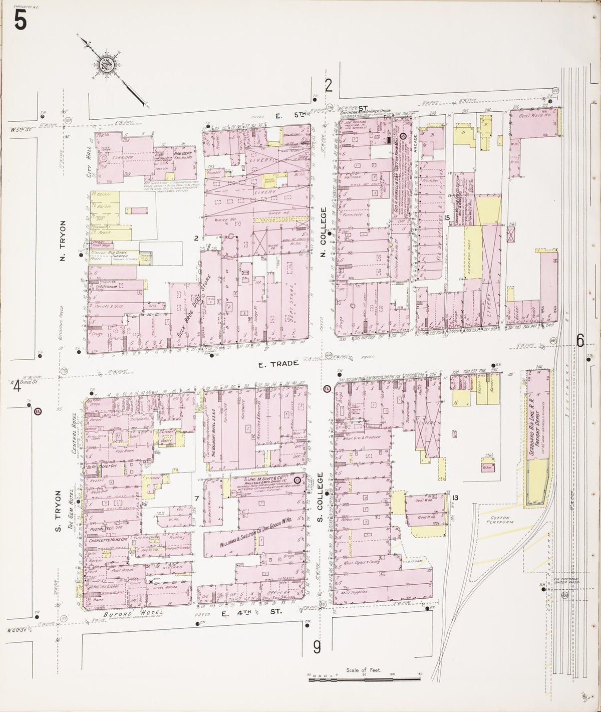 1911 Fire Insurance Maps and Atlas of Charlotte, North Carolina