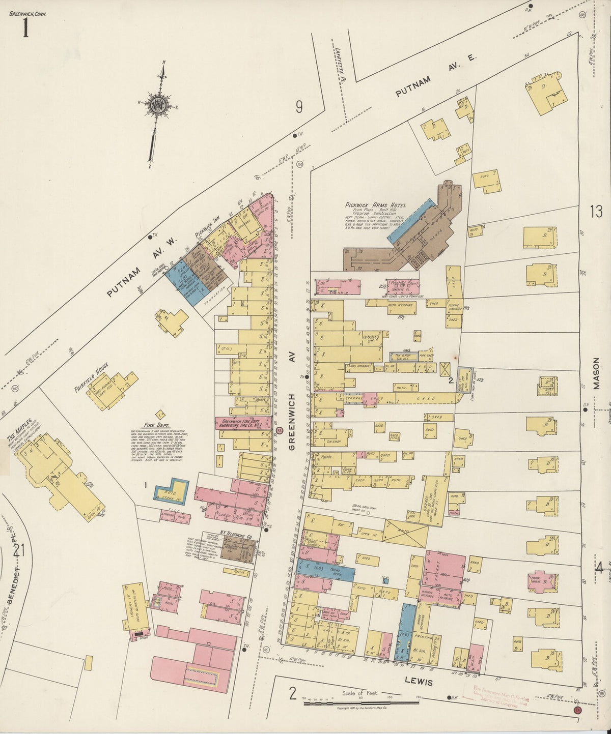 1920 Fire Insurance Maps and Atlas of Greenwich, Connecticut