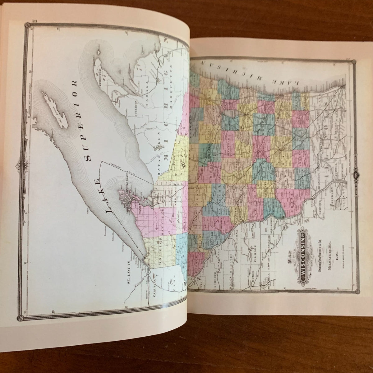 1878 Historical Atlas of Wisconsin