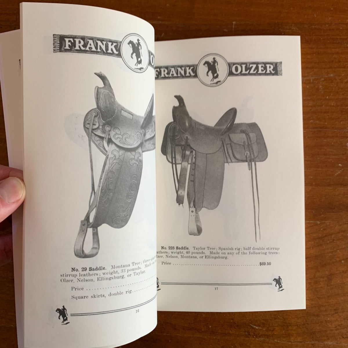 Frank Olzer & Arizona Saddlery Co. Catalogue and Price List No. 5