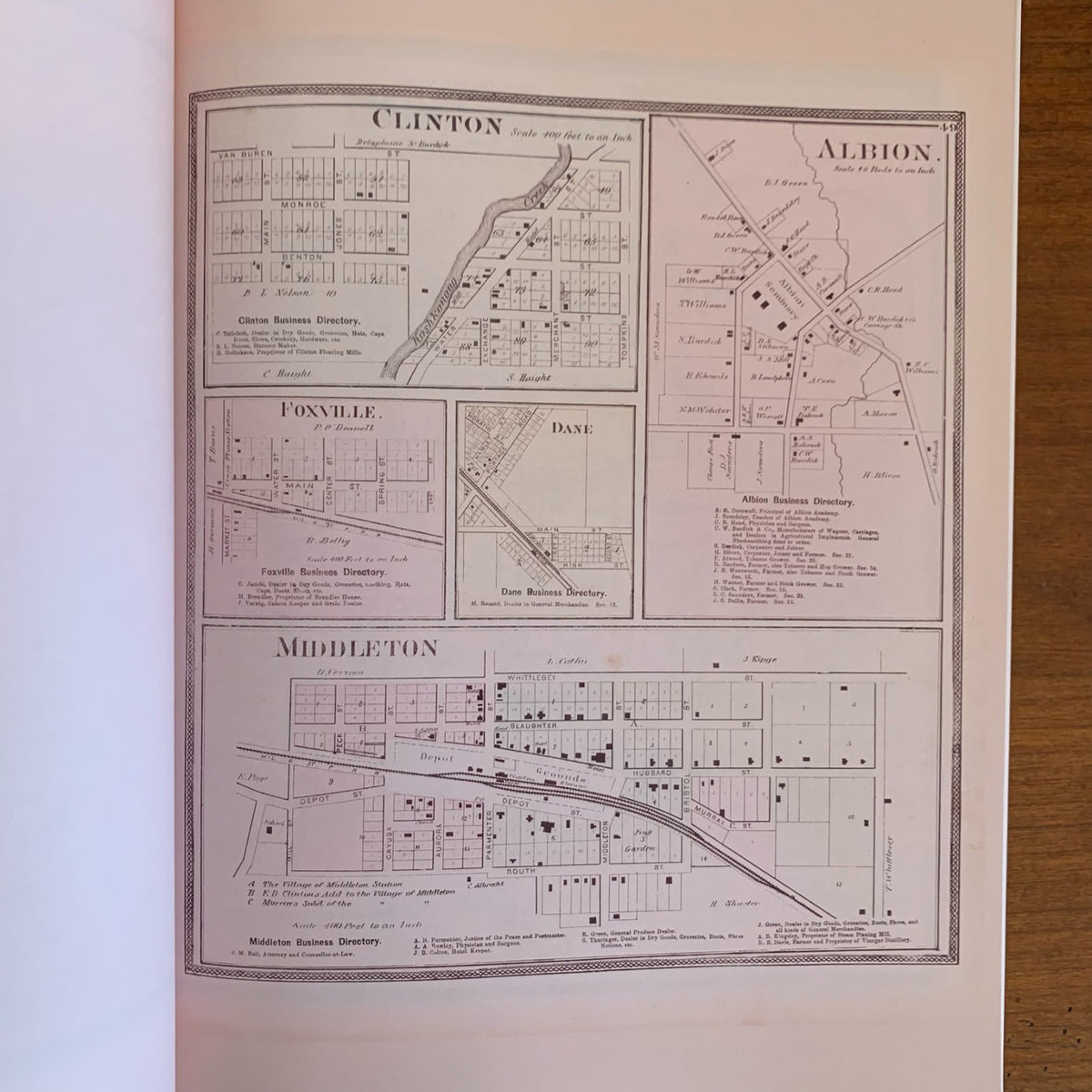 1873 Atlas of Dane County, Wisconsin