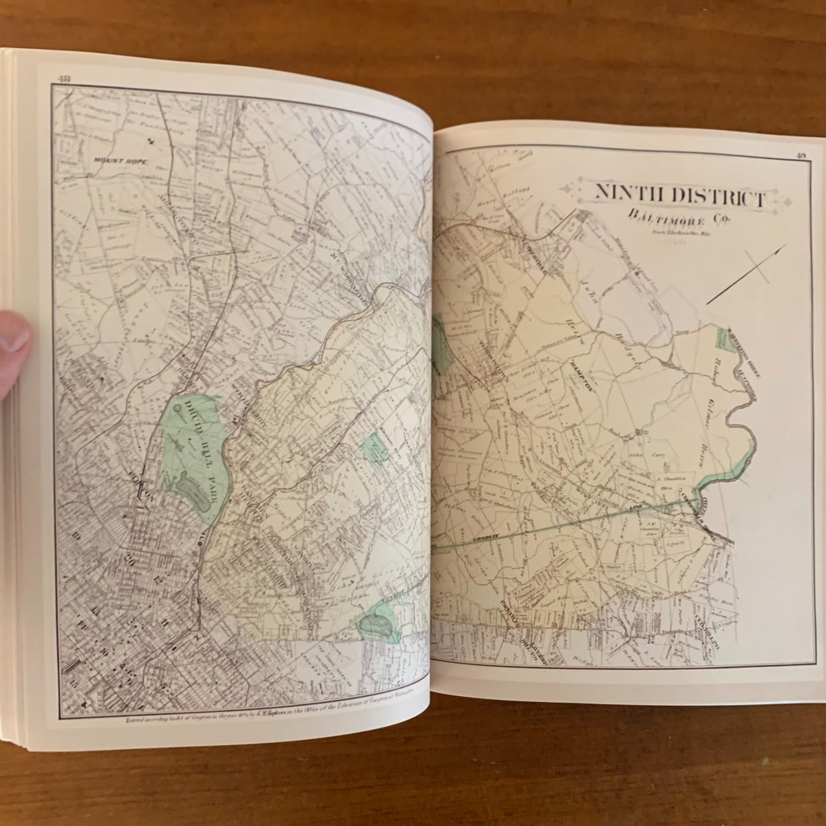 1878 Atlas of Fifteen Miles Around Baltimore Anne Arundel County, Maryland