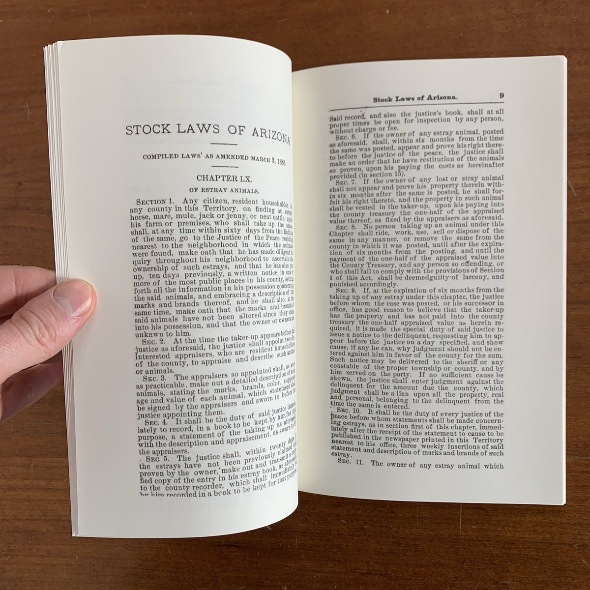 1885 Brand Book of Yavapai County [Arizona] Stock Growers’ Association