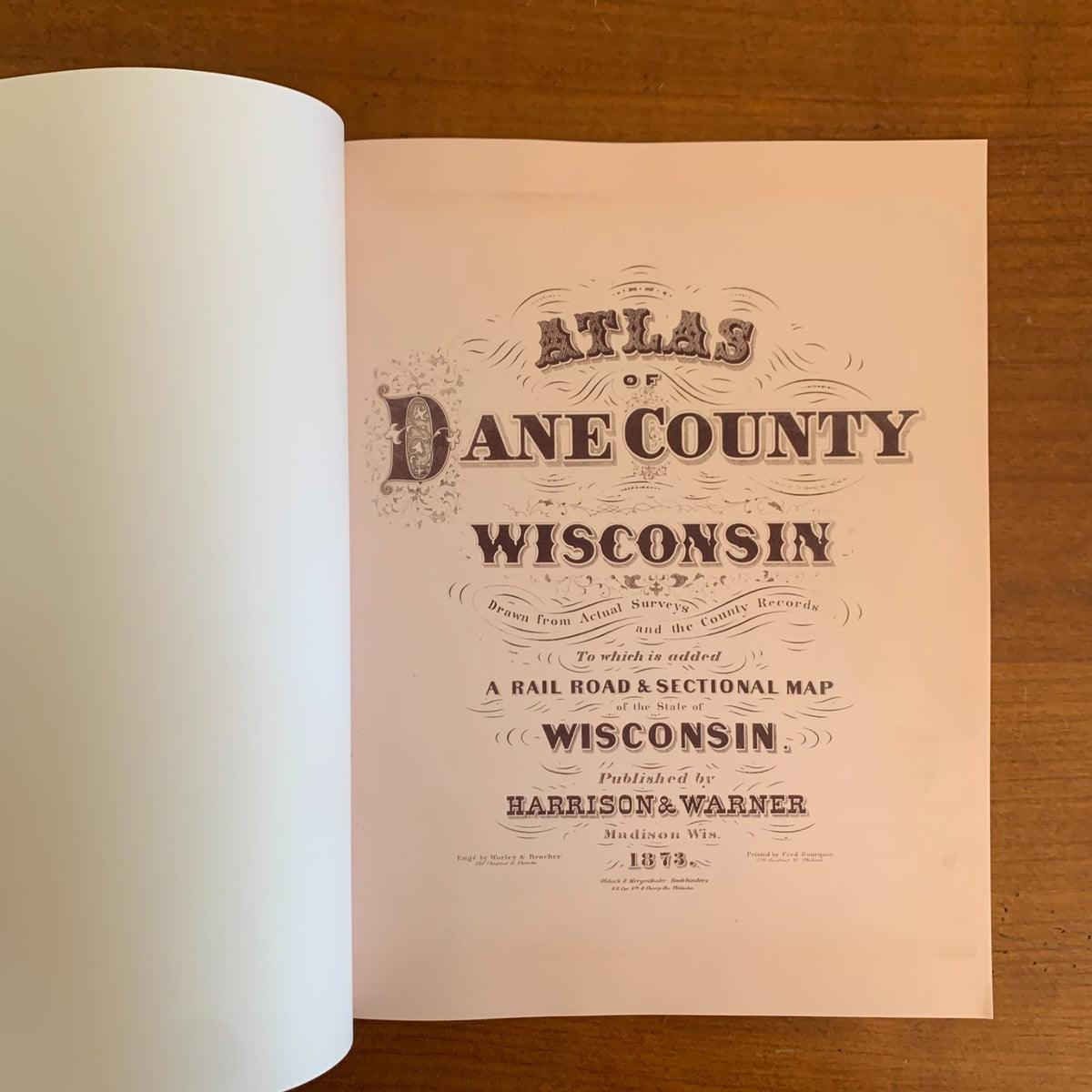 1873 Atlas of Dane County, Wisconsin