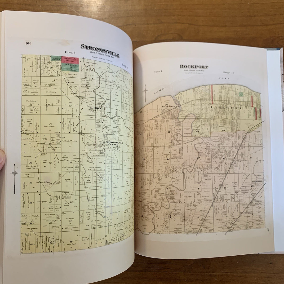 1892 Atlas of Cuyahoga County and the City of Cleveland Ohio