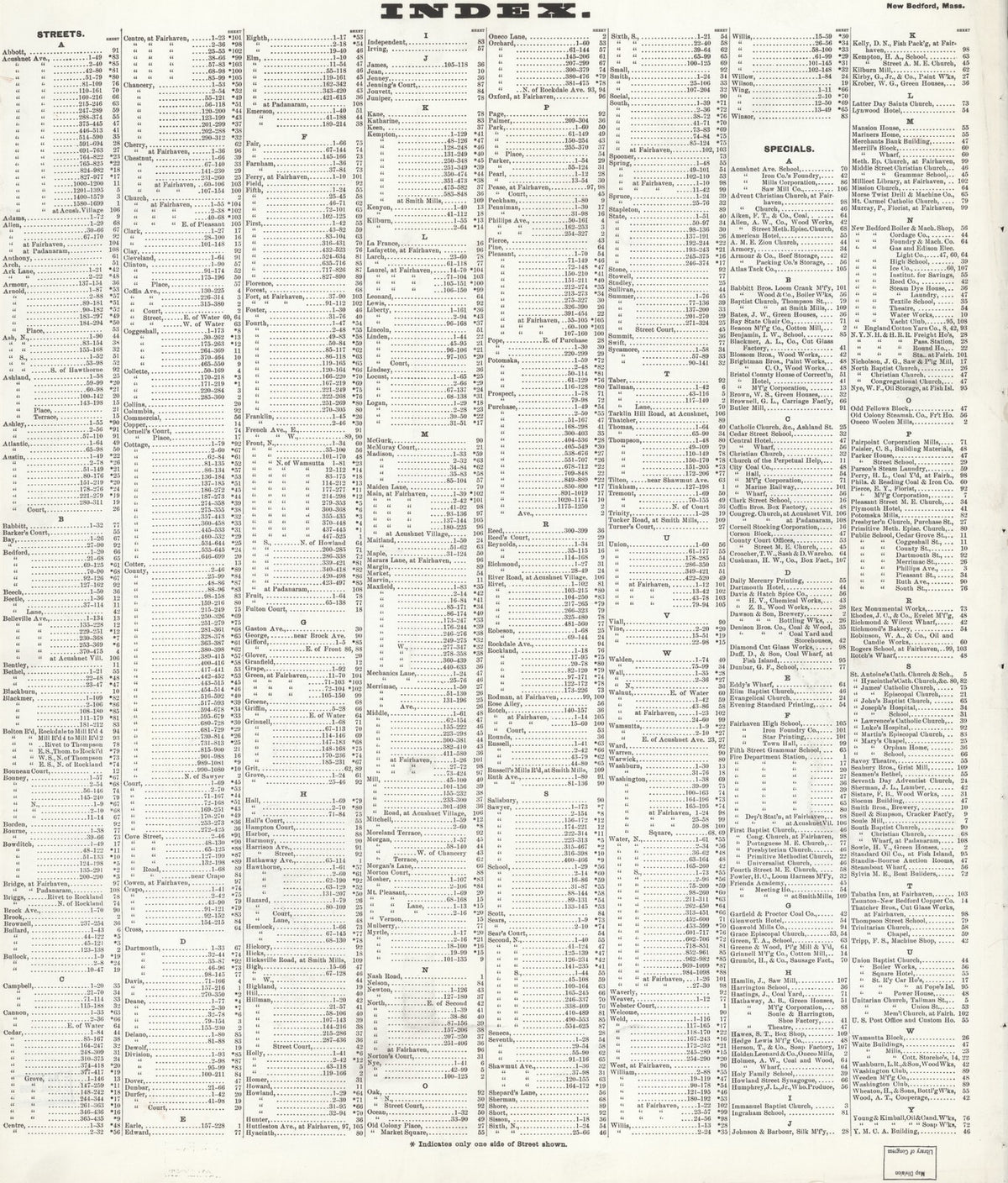 1906 Fire Insurance Maps and Atlas of New Bedford, Massachusetts