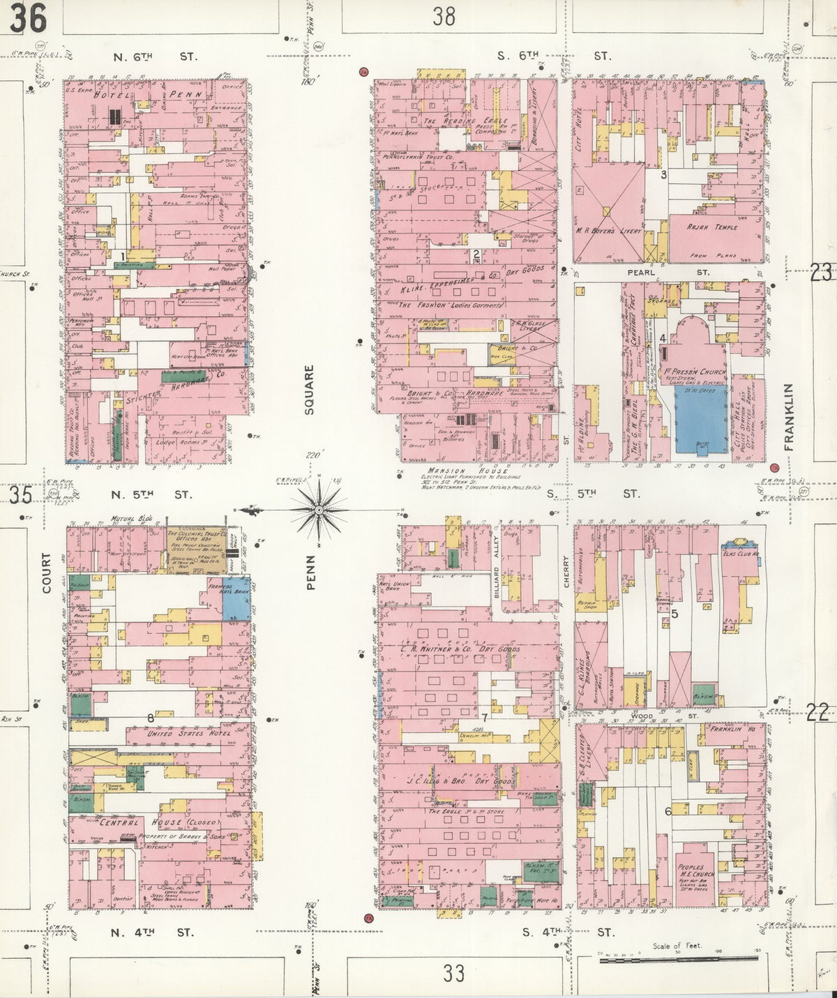 1904 Fire Insurance Maps and Atlas of Reading, Pennsylvania